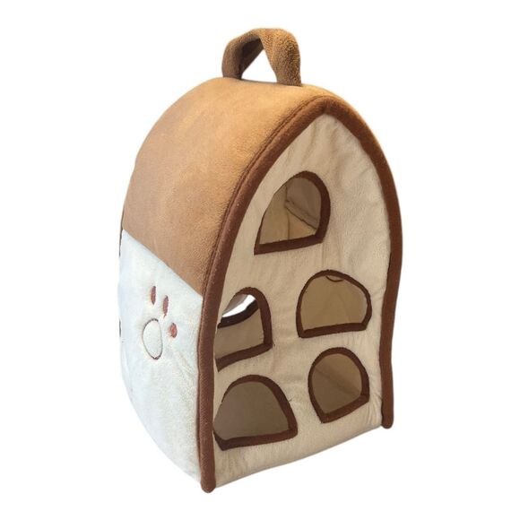 Plush Dog House Carrying Case with Five Stuffed Animal Dogs Puppies - Picture 5 of 9